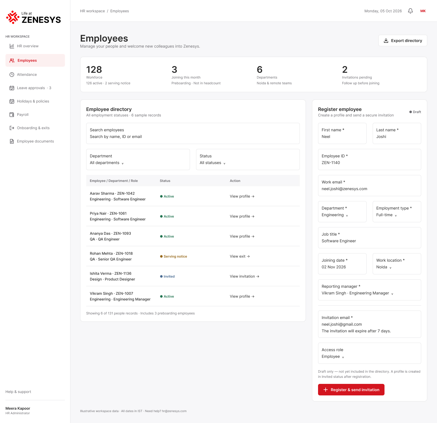 Employees — Desktop